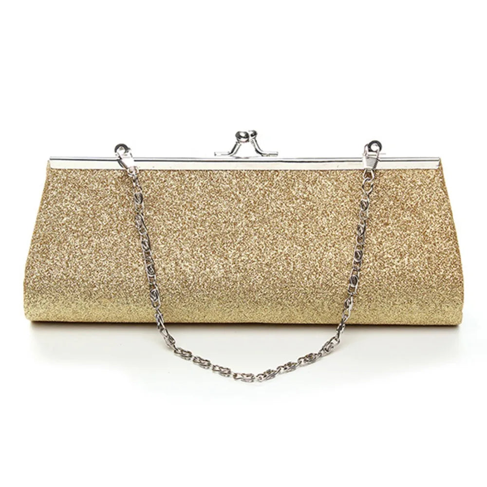 Women Evening Clutch Diamond Sequined Clutch Wedding Party Purse Chain Handbag