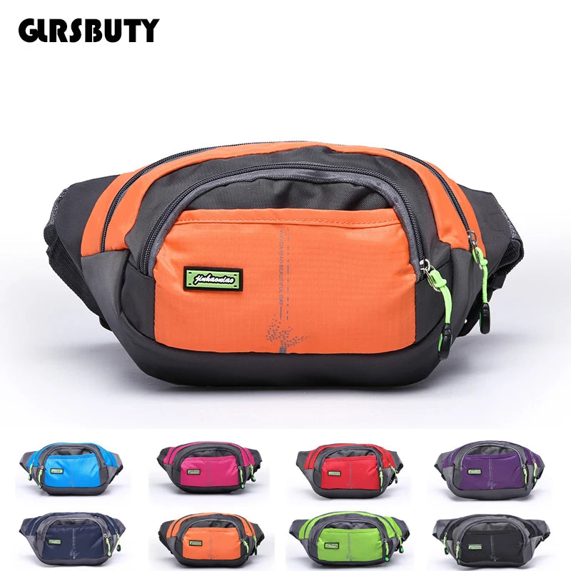 Durable Waist Bag with 4 Zipper Pockets for Travel