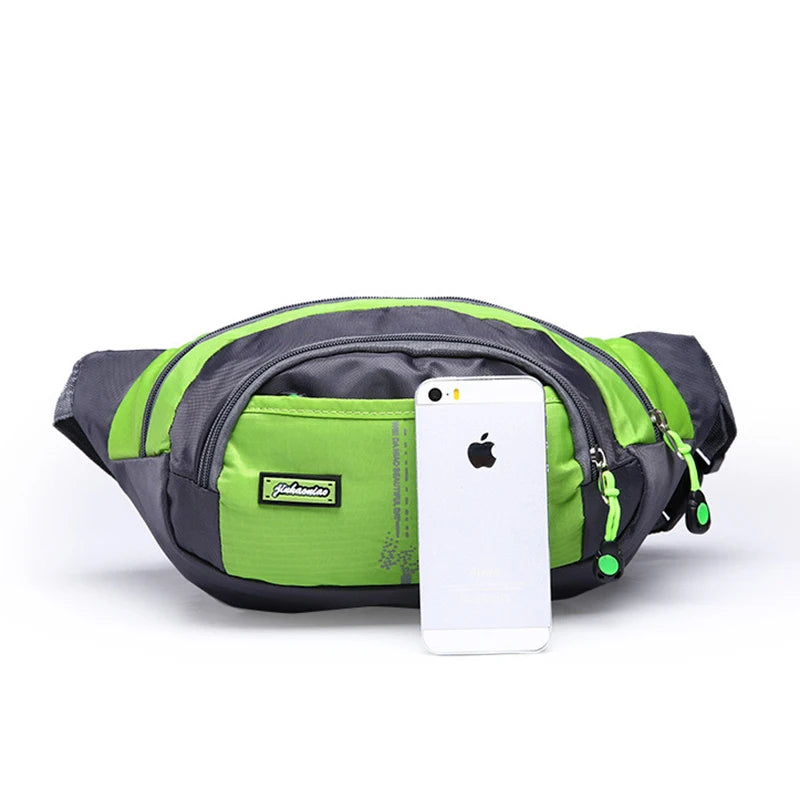 Durable Waist Bag with 4 Zipper Pockets for Travel