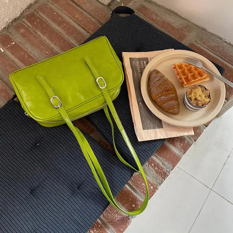 Women PU Leather Shoulder Bags Female Purse Handbags Large Capacity Ladies