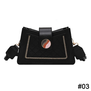 Women PU Leather Underarm Shoulder Bag Handbag Solid Crossbody Bag