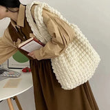 Plaid Shoulder Bag Large Capacity Handbag Purse for Women