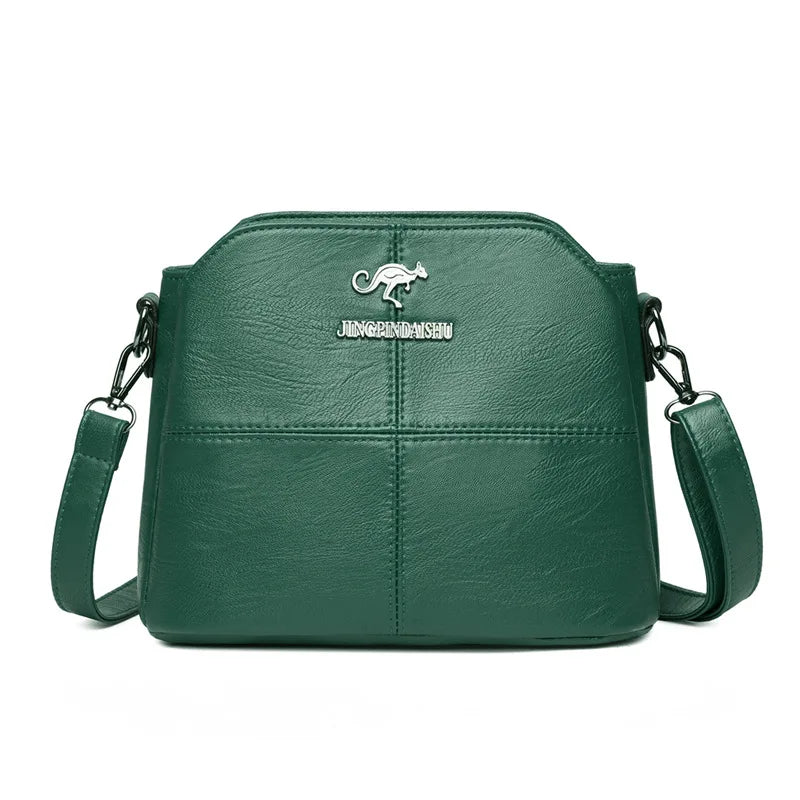 Women Shoulder Crossbody Messenger Small Hand Soft PU Leather Bag Side Purse