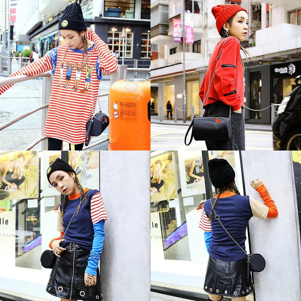 Floral Clutches Chains Shoulder Bag Chinese Style Handbag