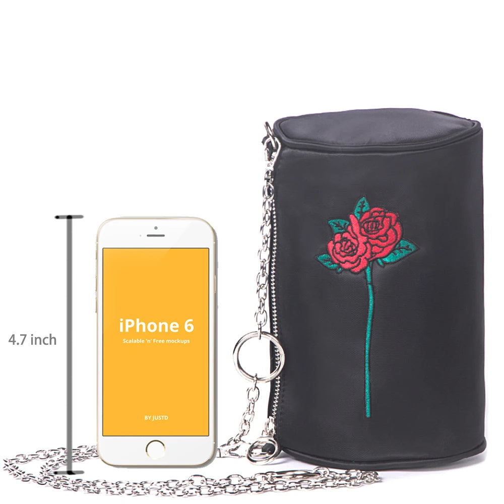 Floral Clutches Chains Shoulder Bag Chinese Style Handbag