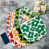 Women Flower Knitted Shoulder Bag Female Handbag Large Capacity Travel Tote