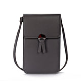 Women Tassel Shoulder Bag Touch Screen Crossbody Handbag