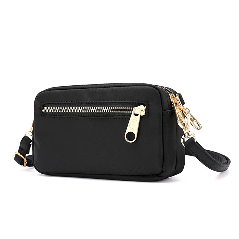 Women Small Clutch Bag Nylon Messenger Waterproof Shoulder Bag