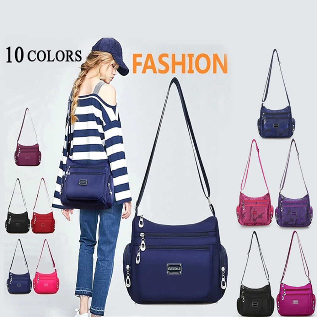Women Handbag Multi-Functional Bag Waterproof Nylon Crossbody