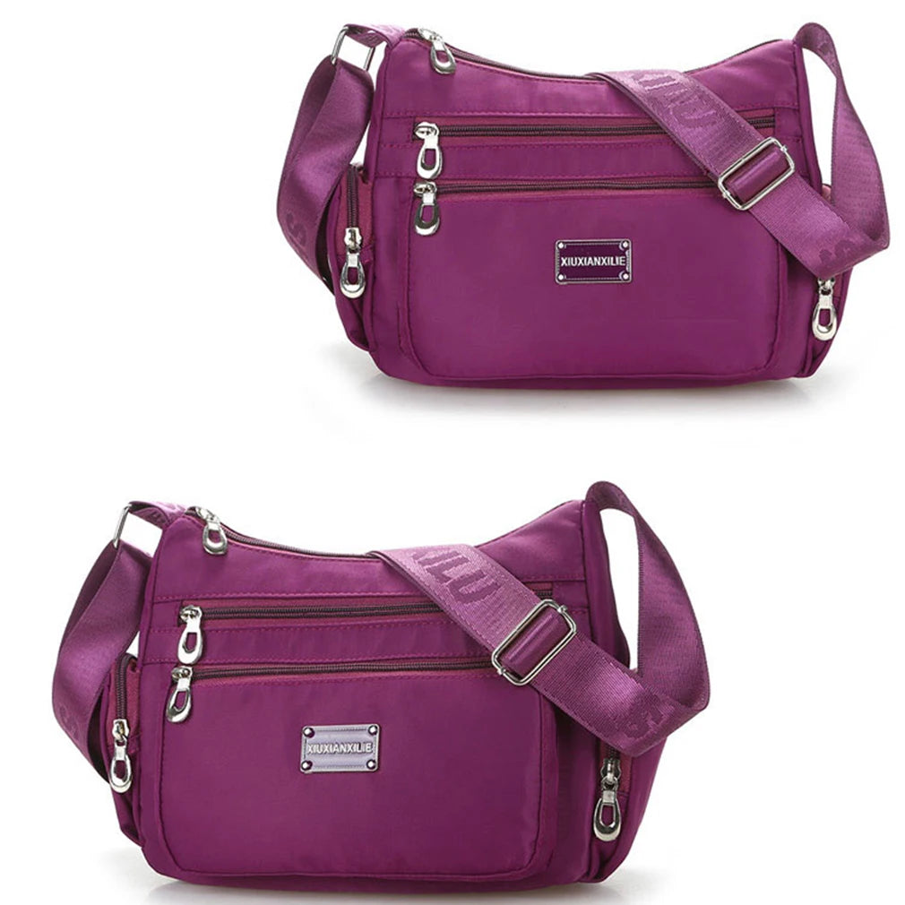 Women Handbag Multi-Functional Bag Waterproof Nylon Crossbody