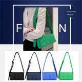 Women Winter Handbag Small Nylon Flap Tote Bag
