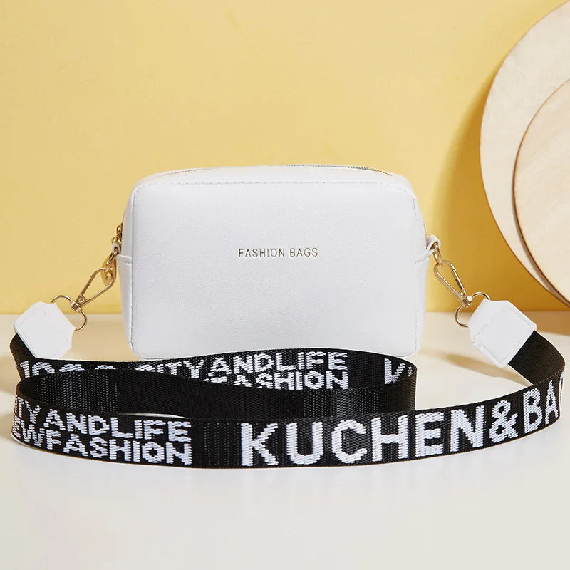 Casual Messenger Bag Wide Strap Shoulder - Small Crossbody Bag