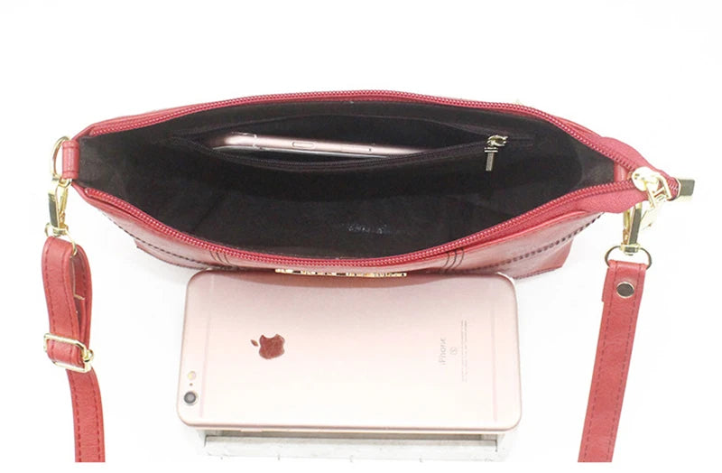 Small Stripe Messenger Envelope Bags for Women