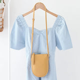 Small Soft PU Leather Shoulder Bag Large Capacity Crossbody Phone Purse