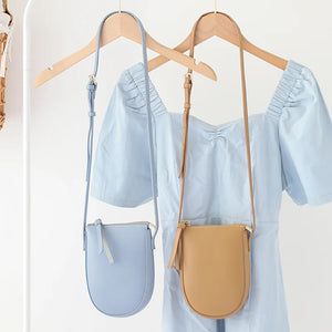 Small Soft PU Leather Shoulder Bag Large Capacity Crossbody Phone Purse