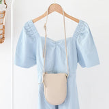 Small Soft PU Leather Shoulder Bag Large Capacity Crossbody Phone Purse