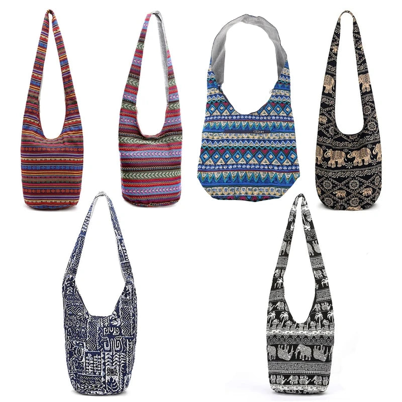 Women Hippie Shoulder Bags Fringe Large Purses Ethnic Tote Handbag