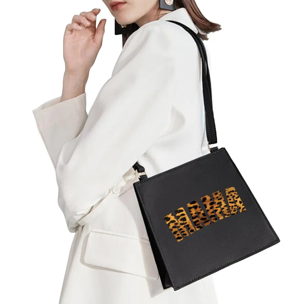 Mom Pattern Printing Shoulder Bag Messenger Bag