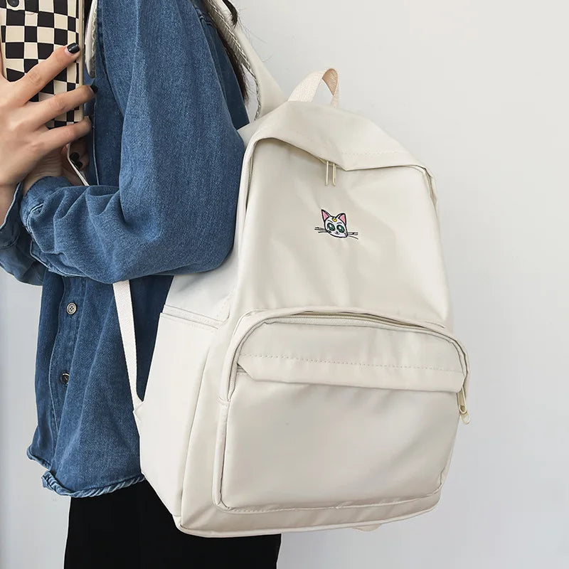 Women Large Capacity Backpack High Nylon School Bags For Teenage Girls Boys