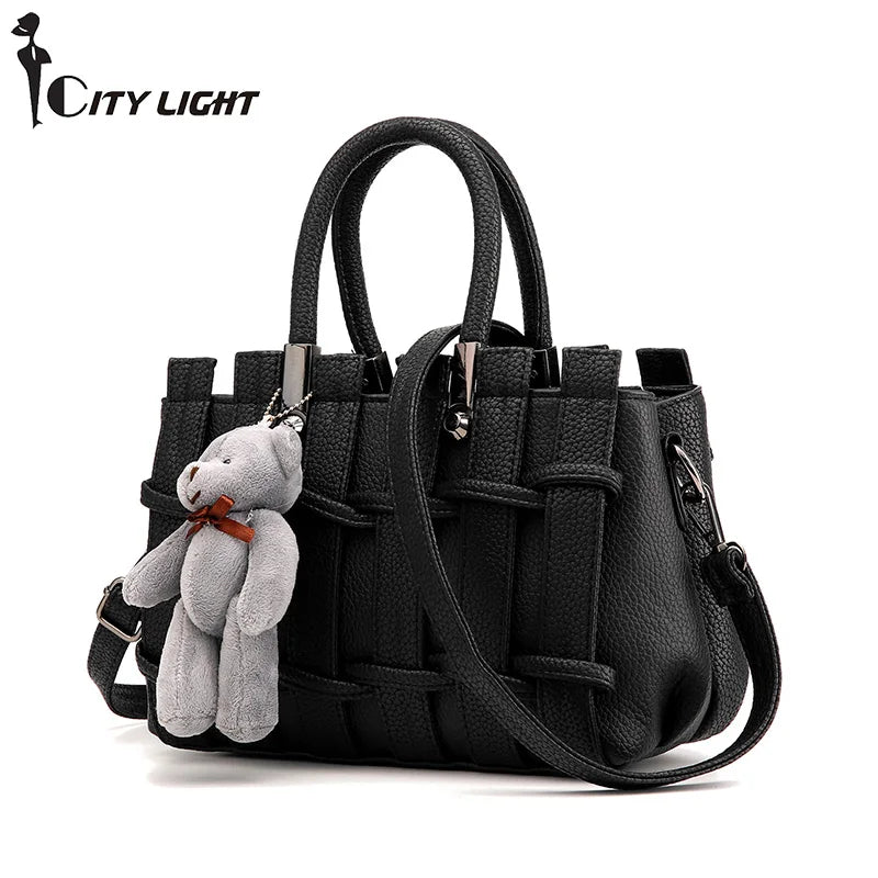 Women Leather Handbags High Casual Ladies Shoulder Messenger Bags Handbags