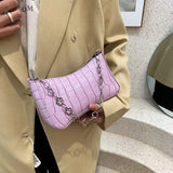 Women Leather Zipper Bag Small Casual Messenger Bag Shopping Travel Chain Bags