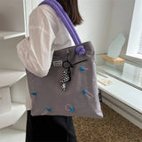 Women Light Shopping Bag Girl Nylon Cloth Shoulder Bag Environmental Storage