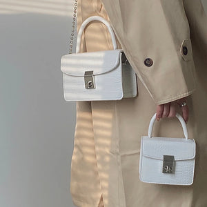 Crocodile Pattern Shoulder Bag Retro Ladies Chain Crossbody Clutch