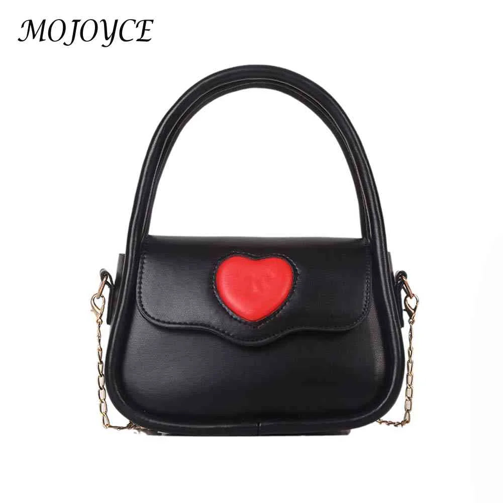 Women Heart Messenger Crossbody Bag PU Leather Shoulder Tote