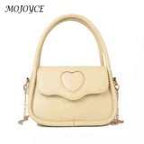 Women Heart Messenger Crossbody Bag PU Leather Shoulder Tote