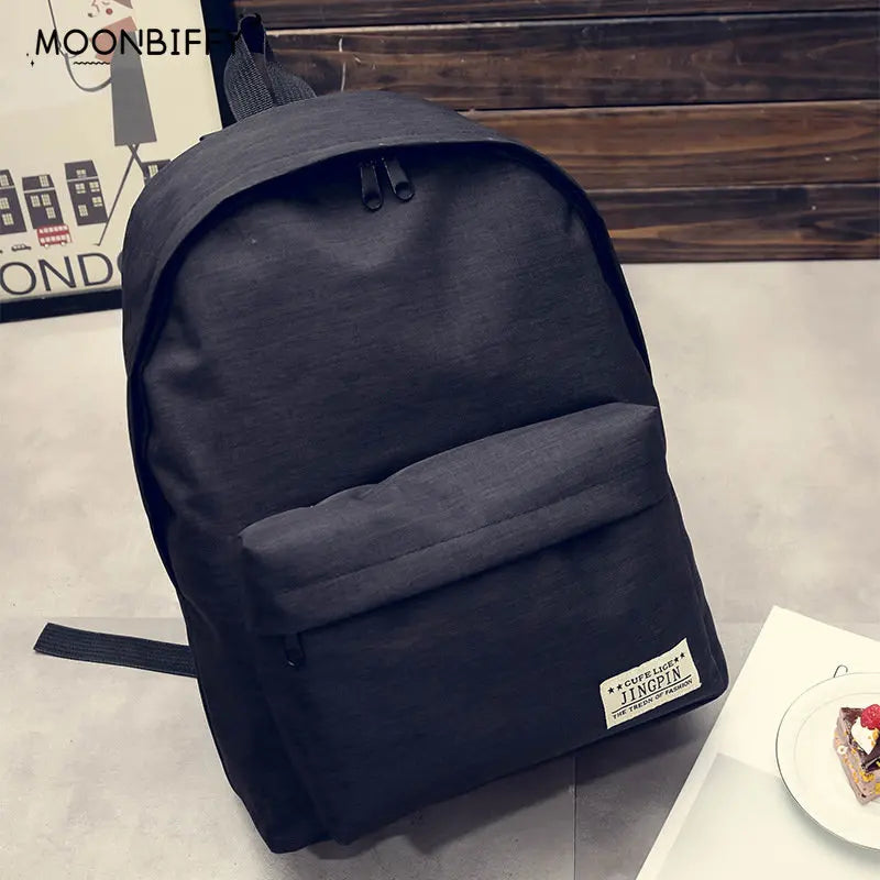 Canvas Backpack School Bags for Teenagers Mochila Rucksack Travel Daypack