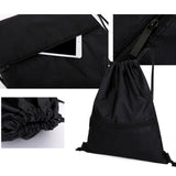 Nylon Outdoor Sports Backpack Large Capacity Drawstring Lock