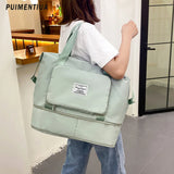 Women Men Sports Gym Bag Travel Duffle Bag Tote Handbag Multifunction