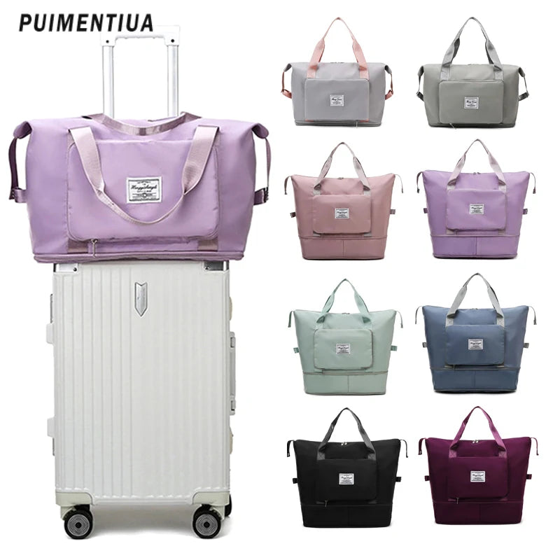 Women Men Sports Gym Bag Travel Duffle Bag Tote Handbag Multifunction