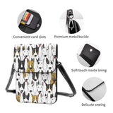Bull Terrier Pattern Mini Messenger Bag for Women