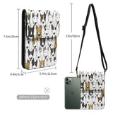 Bull Terrier Pattern Mini Messenger Bag for Women