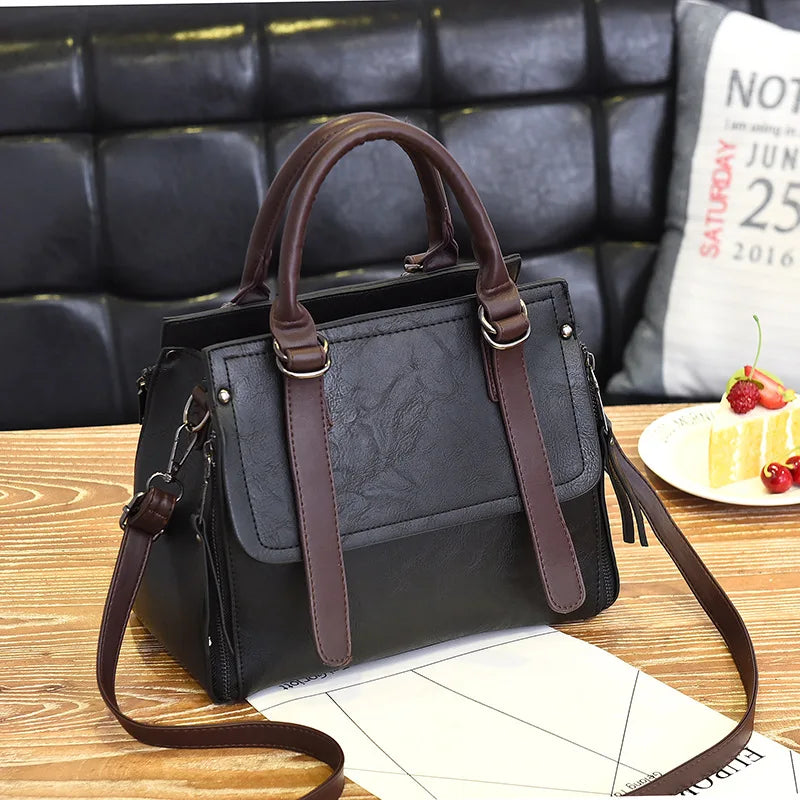 Vintage Leather Women Crossbody Shoulder Bag Handbags KL503