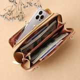 Women Messenger Bags Cell Phone Wallet Female Handbag Large Capacity Solid Purse