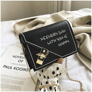 Casual Shoulder Bag Contrast Ladies Bags Small Square Bag