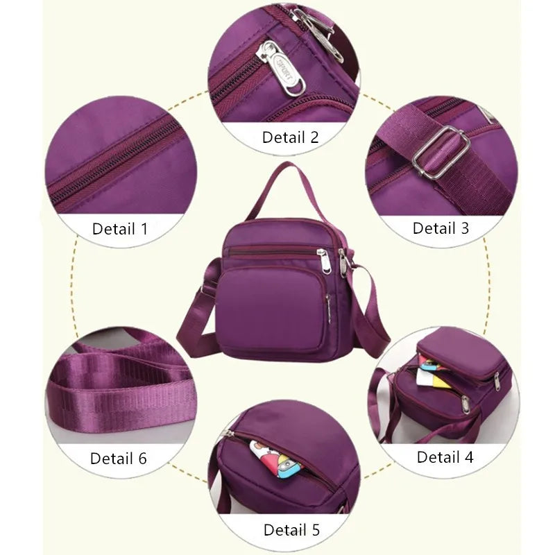 Women Messenger Bags Ladies Waterproof Handbag Travel Shoulder