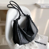 Tassel Leather Messenger Bag for Women