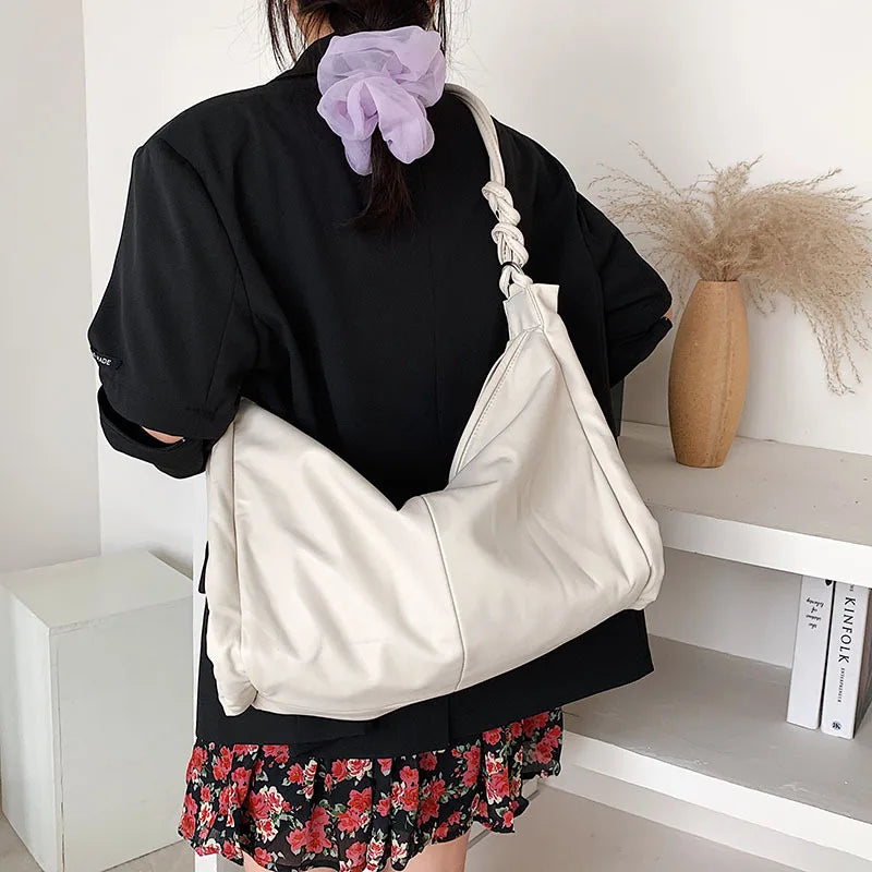 Tassel Leather Messenger Bag for Women