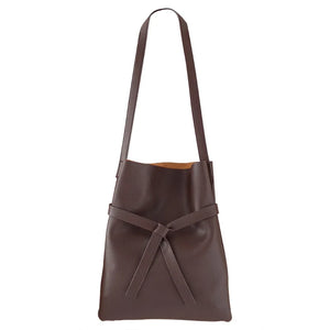Women Leather Messenger Bag Tassel Handbag Vintage Big Size Tote Shoulder Bag