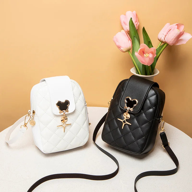 Embroidered Tassel Mini Shoulder Bag for Women