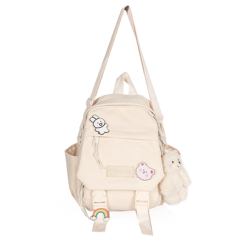 Women Nylon Backpack Convertible Shoulder Bags Ladies Casual Daypack