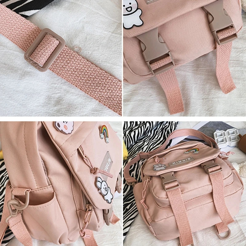 Women Nylon Backpack Convertible Shoulder Bags Ladies Casual Daypack