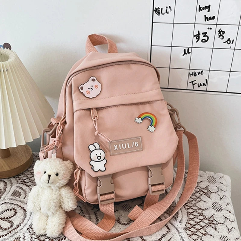 Women Nylon Backpack Convertible Shoulder Bags Ladies Casual Daypack