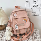 Women Nylon Backpack Convertible Shoulder Bags Ladies Casual Daypack