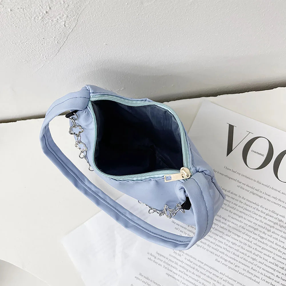 Nylon Butterfly Chain Tote Handbag for Women