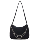 Nylon Butterfly Chain Tote Handbag for Women