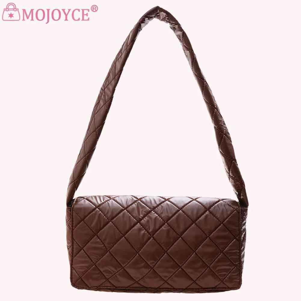 Women Nylon Shoulder Bag Space Padded Messenger Bag Handbag